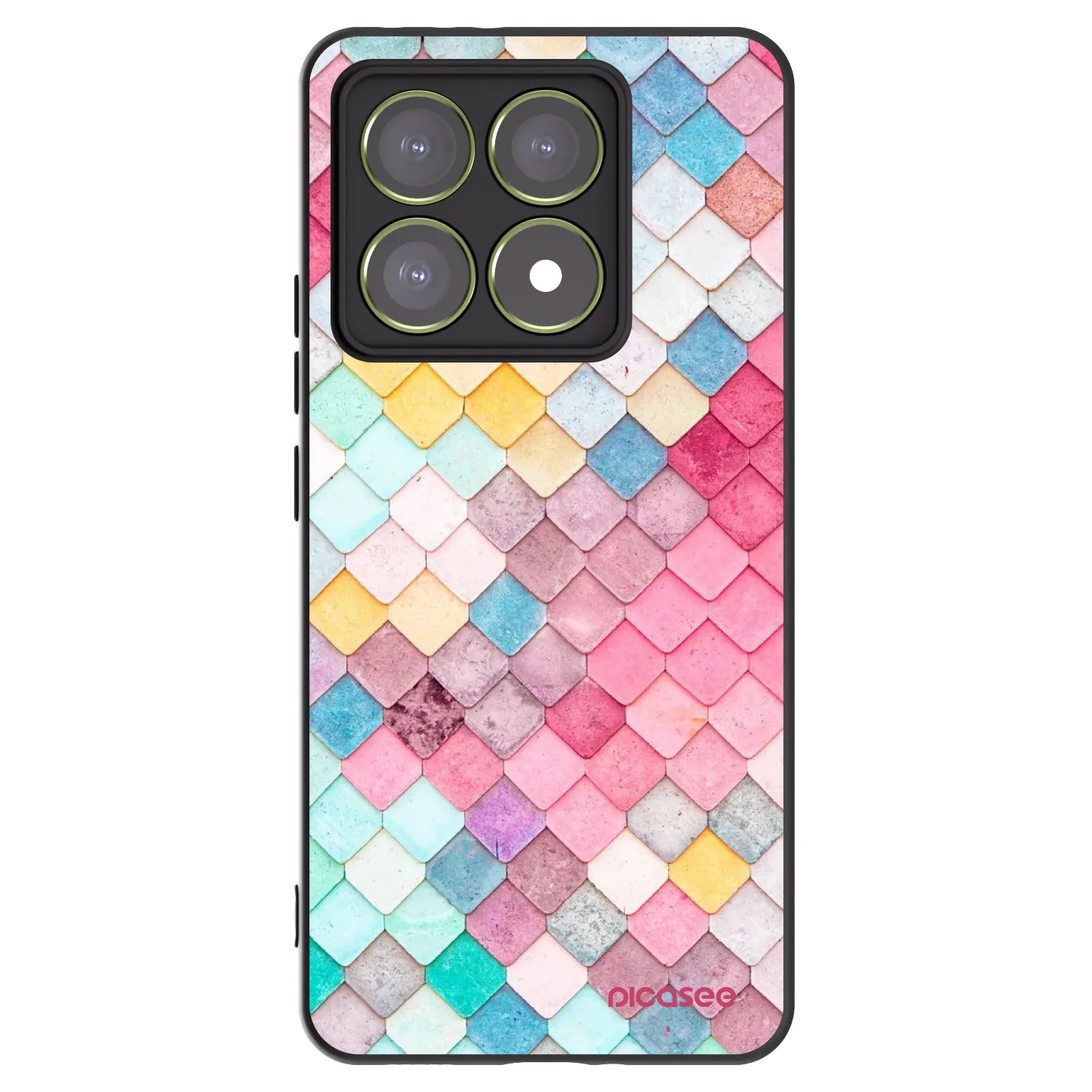 Picasee silikónový čierny obal pre Xiaomi 14T - Farebná strecha
