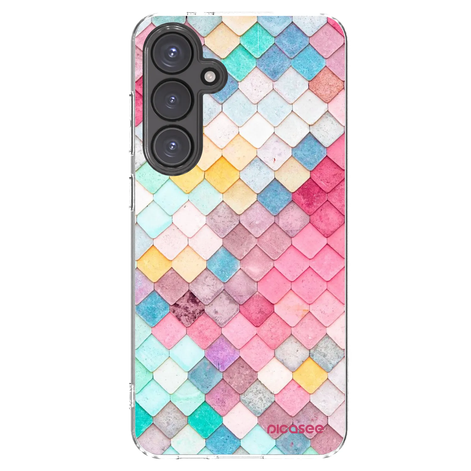 Picasee silikónový prehľadný obal pre Samsung Galaxy S24 FE S721B - Farebná strecha