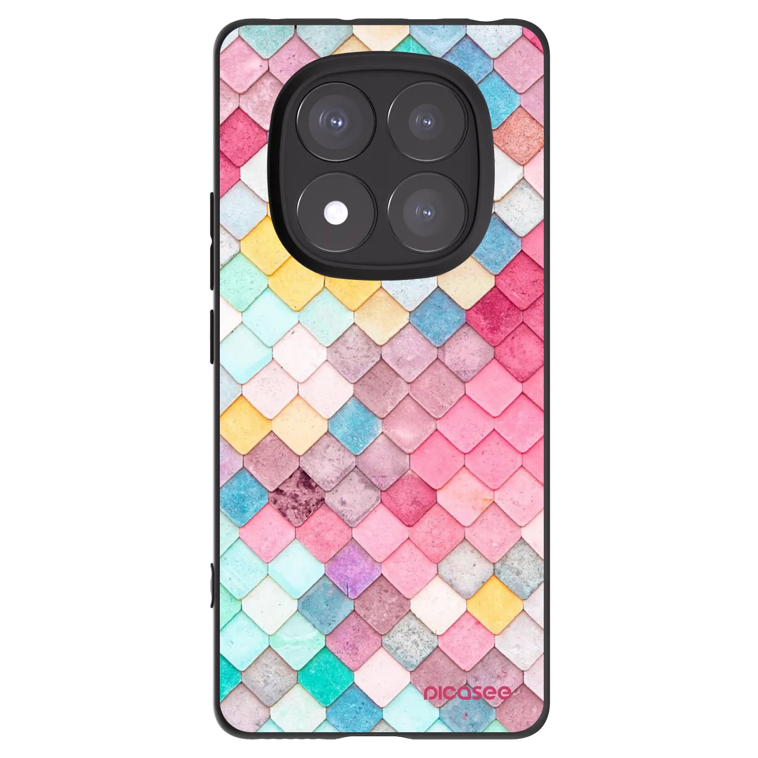 Picasee silikónový čierny obal pre Xiaomi Redmi Note 14 Pro+ 5G - Farebná strecha