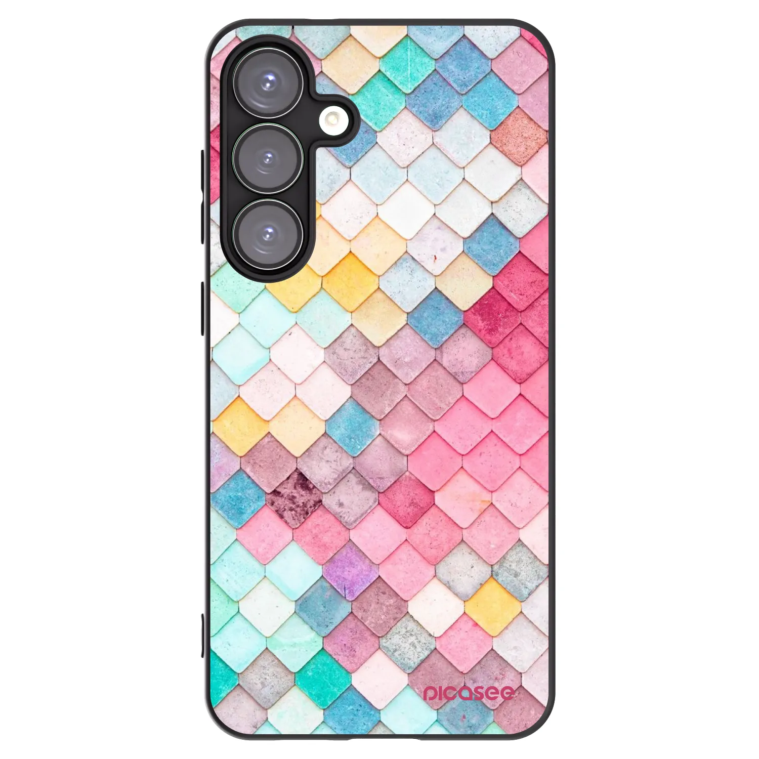 Picasee silikónový čierny obal pre Samsung Galaxy S25+ 5G - Farebná strecha