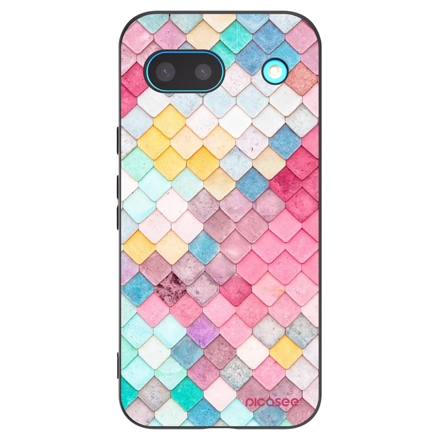 Silikónový čierny obal pre Google Pixel 8 - Farebná strecha