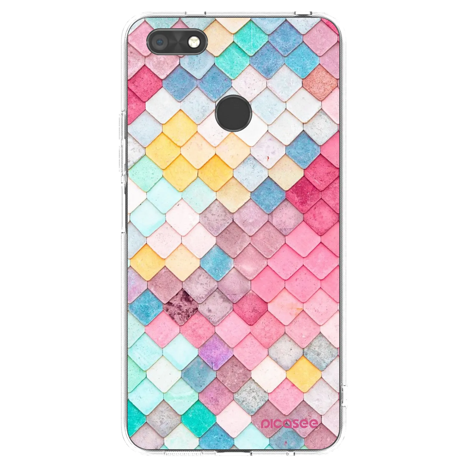 Picasee silikónový prehľadný obal pre Huawei P9 Lite Mini - Farebná strecha