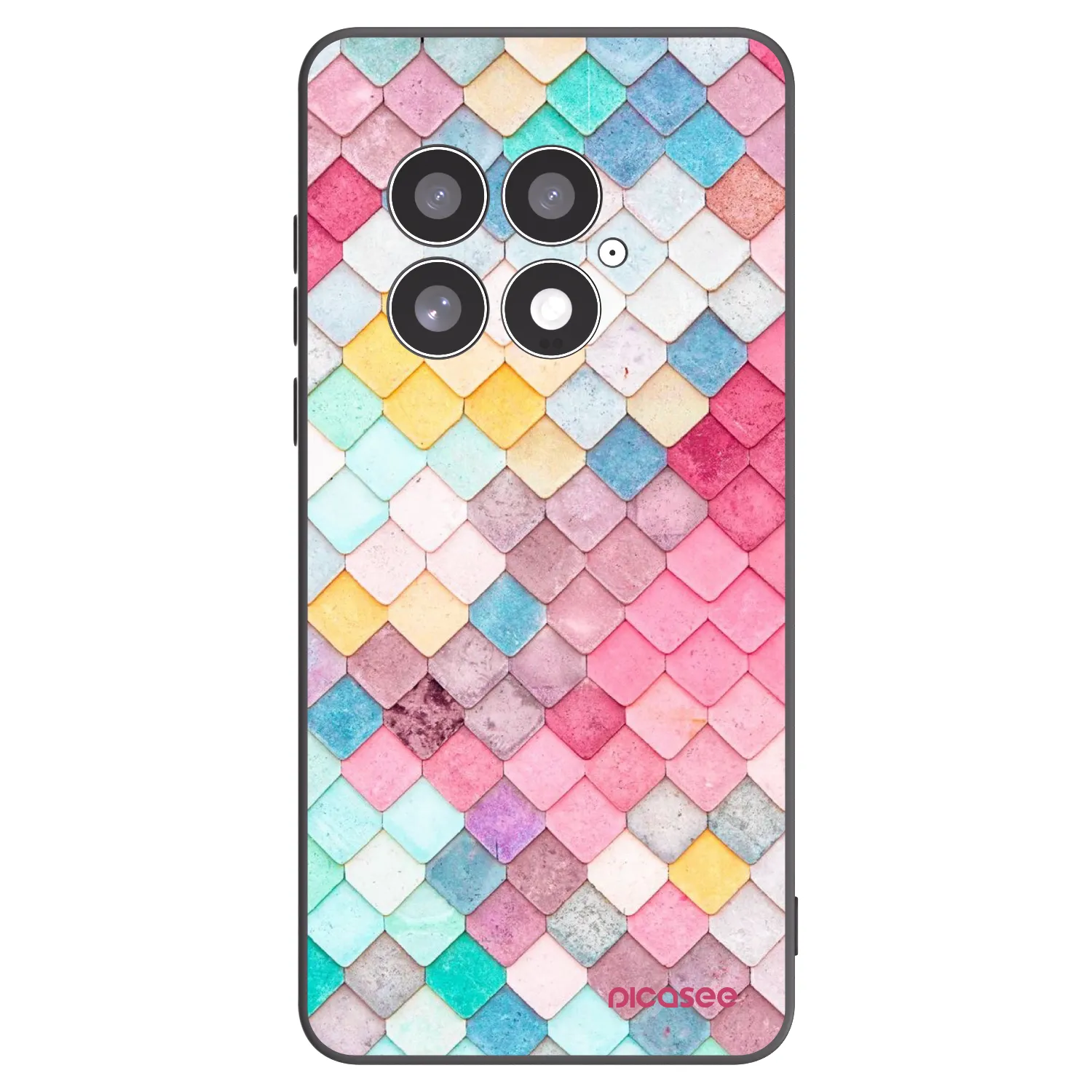 Picasee silikónový čierny obal pre OnePlus 13 5G - Farebná strecha
