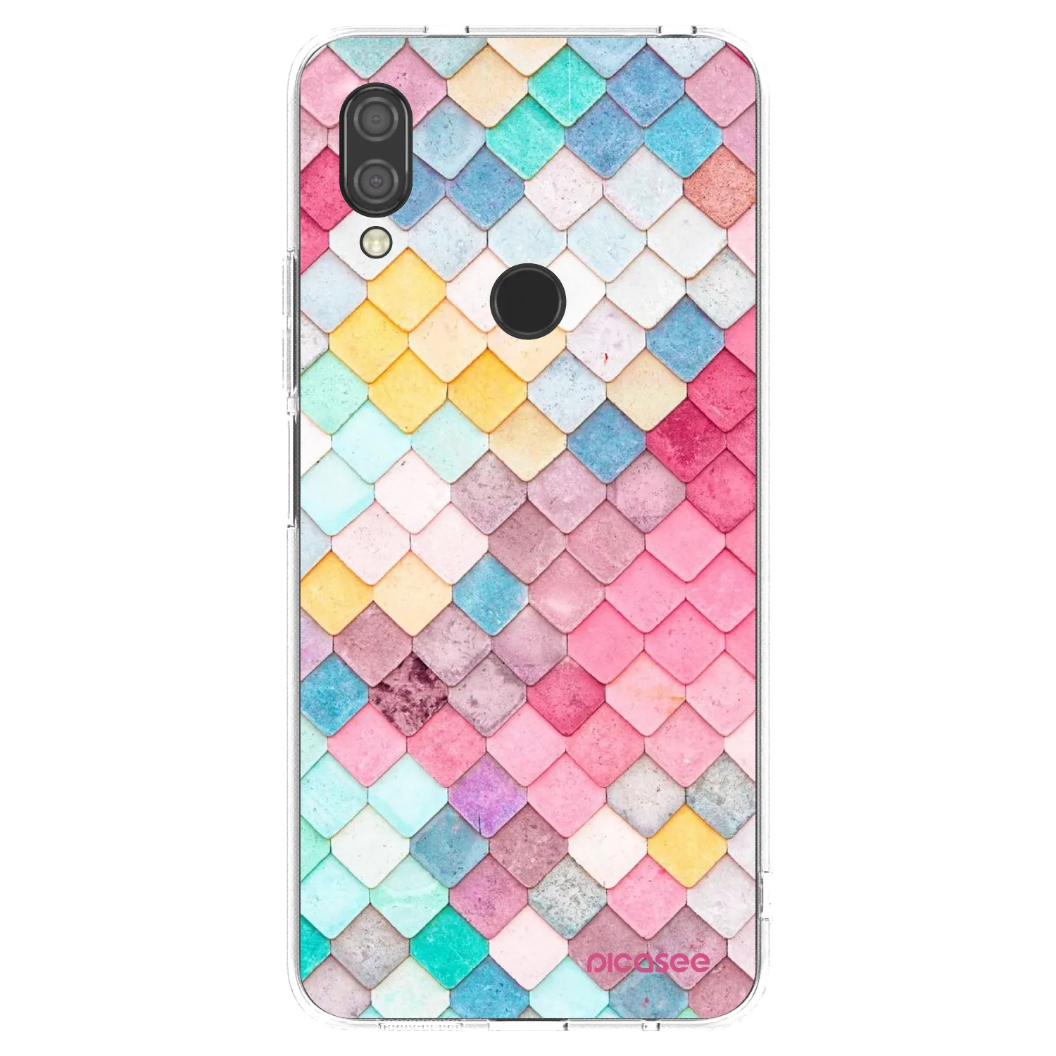 Picasee silikónový prehľadný obal pre Xiaomi Redmi 7 - Farebná strecha
