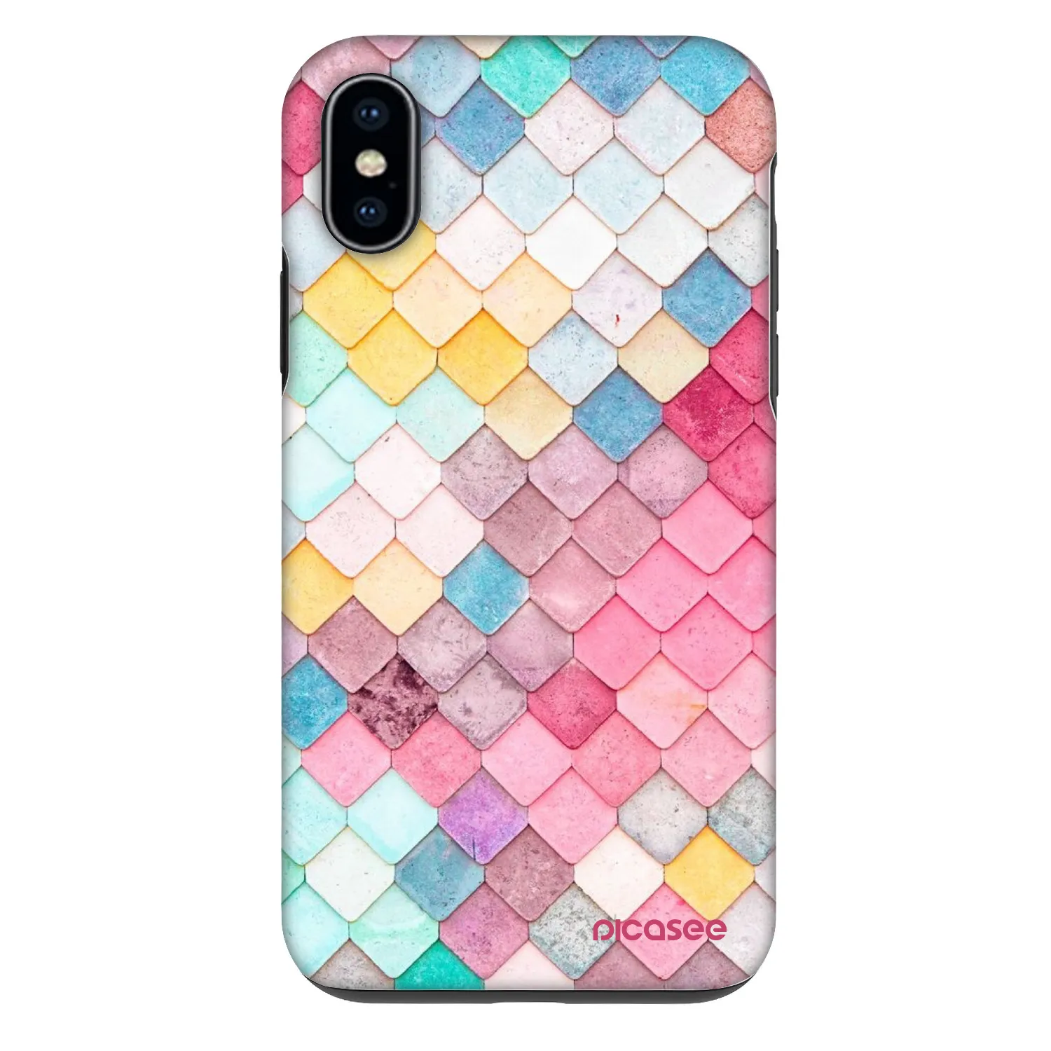 Picasee Fashion Case pre Apple iPhone X/XS - Farebná strecha