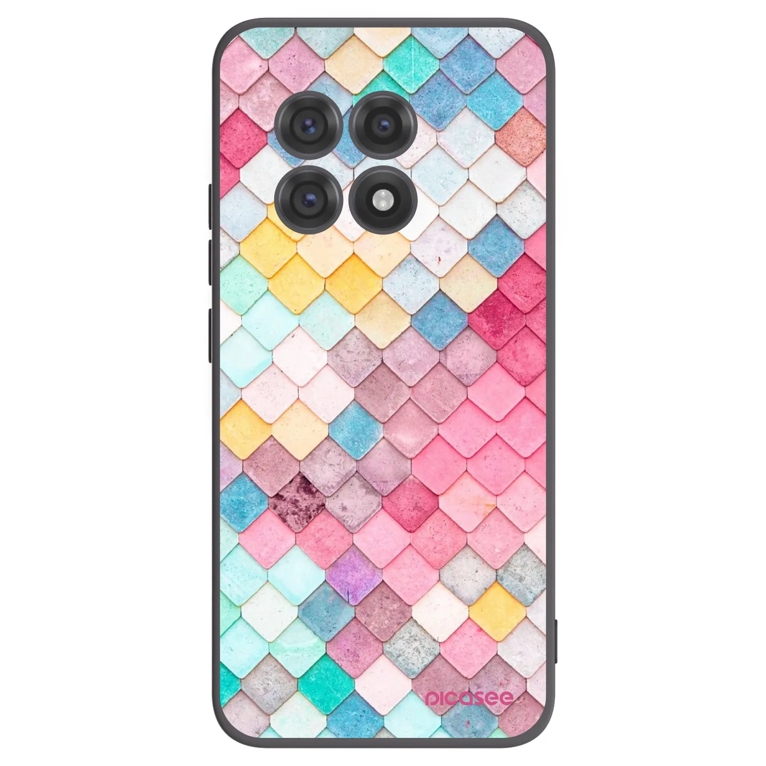 Picasee silikónový čierny obal pre OnePlus 13R 5G - Farebná strecha