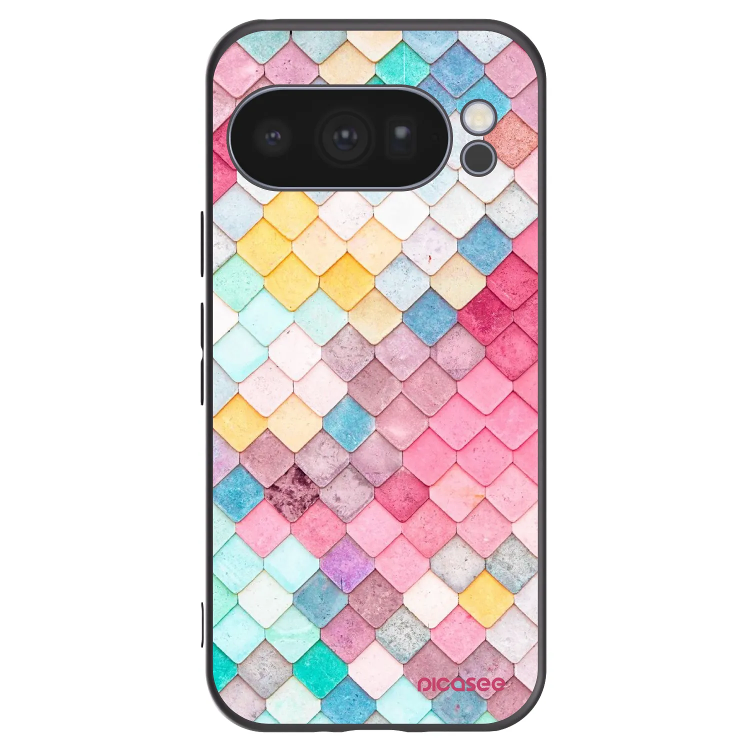 Silikónový čierny obal pre Google Pixel 10 Pro - Farebná strecha