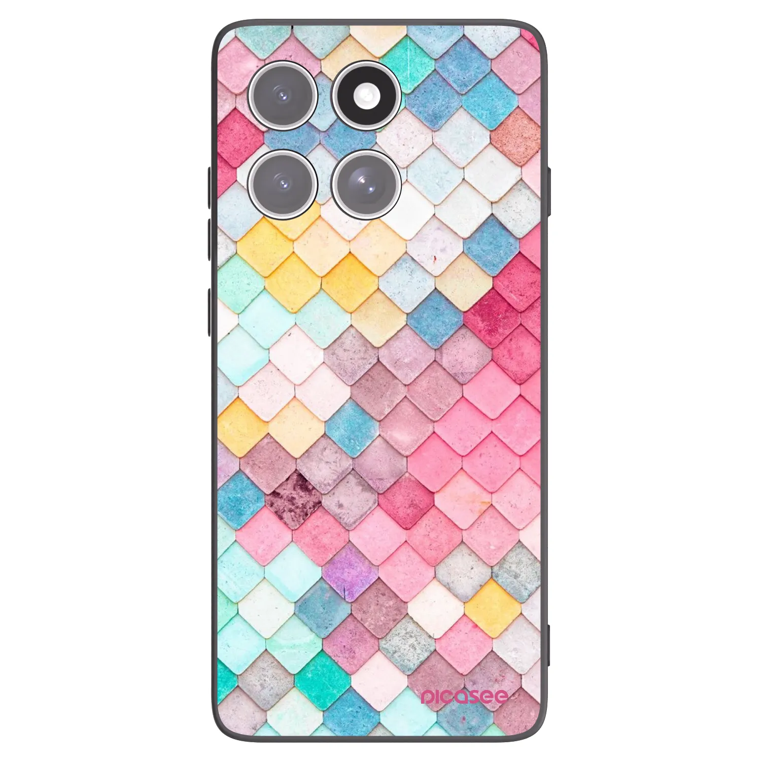Silikónový čierny obal pre Motorola Edge 60 Fusion - Farebná strecha