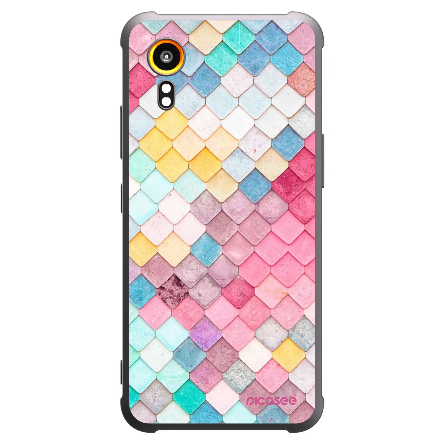 Picasee silikónový čierny obal pre Samsung Galaxy Xcover 7 - Farebná strecha