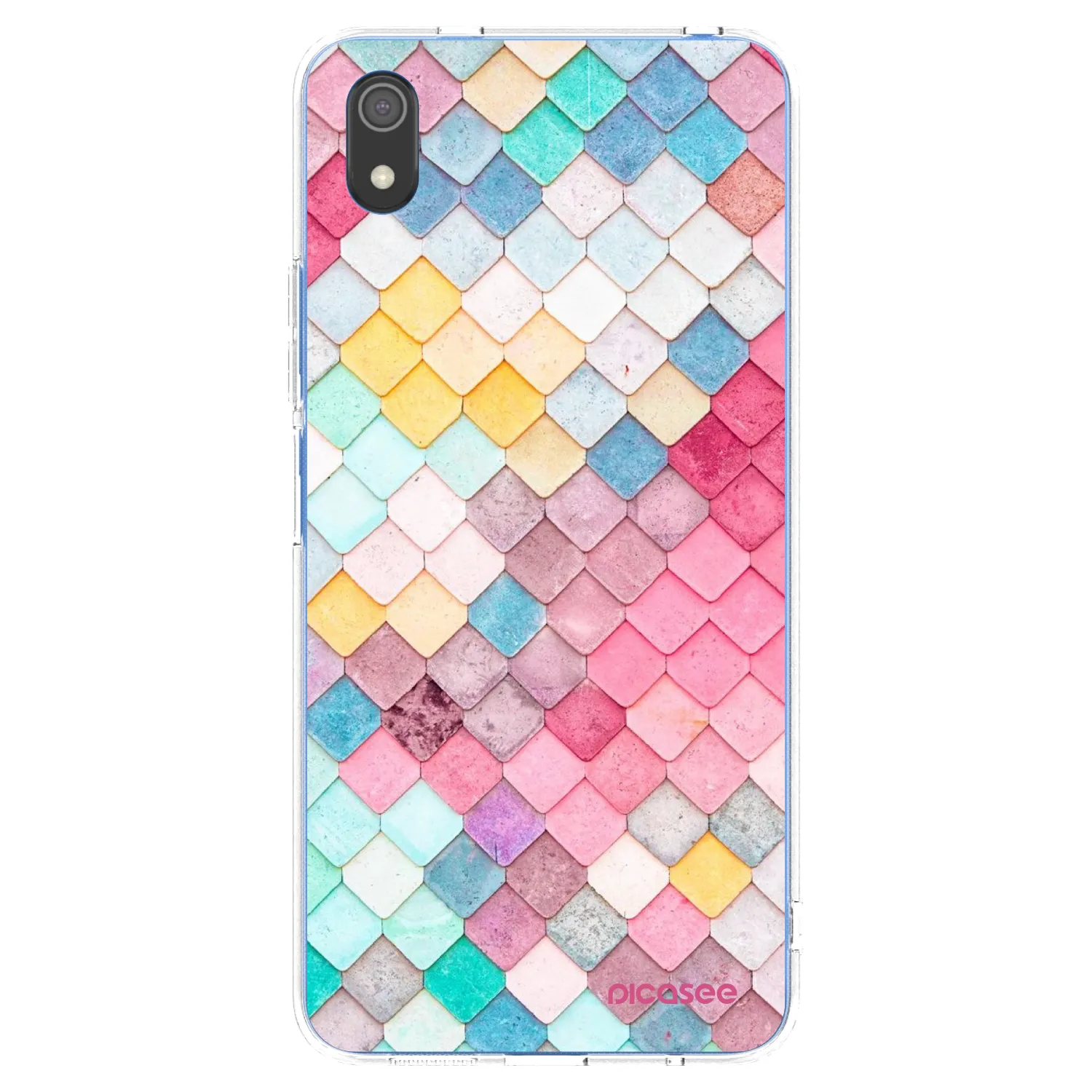 Picasee silikónový prehľadný obal pre Xiaomi Redmi 7A - Farebná strecha