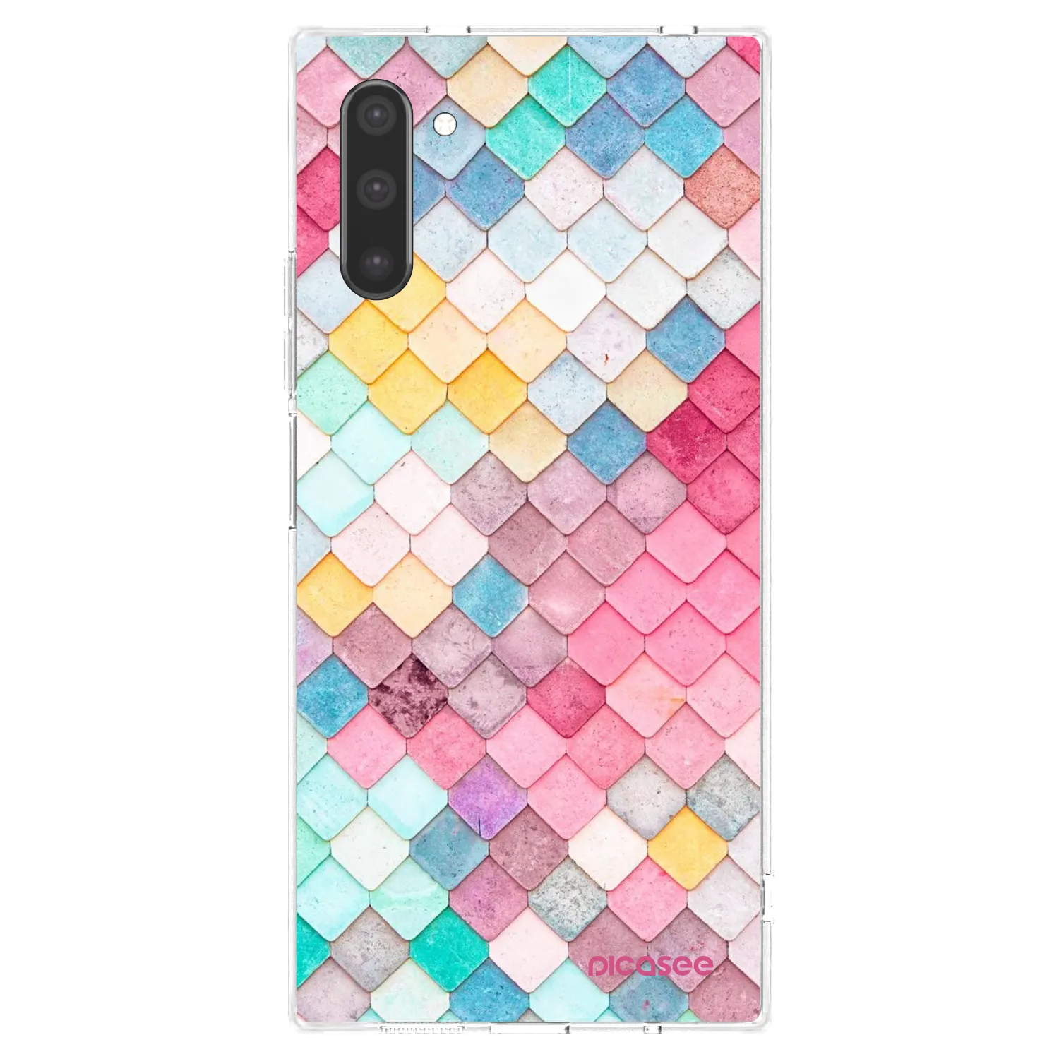 Picasee silikónový prehľadný obal pre Samsung Galaxy Note 10 N970F - Farebná strecha