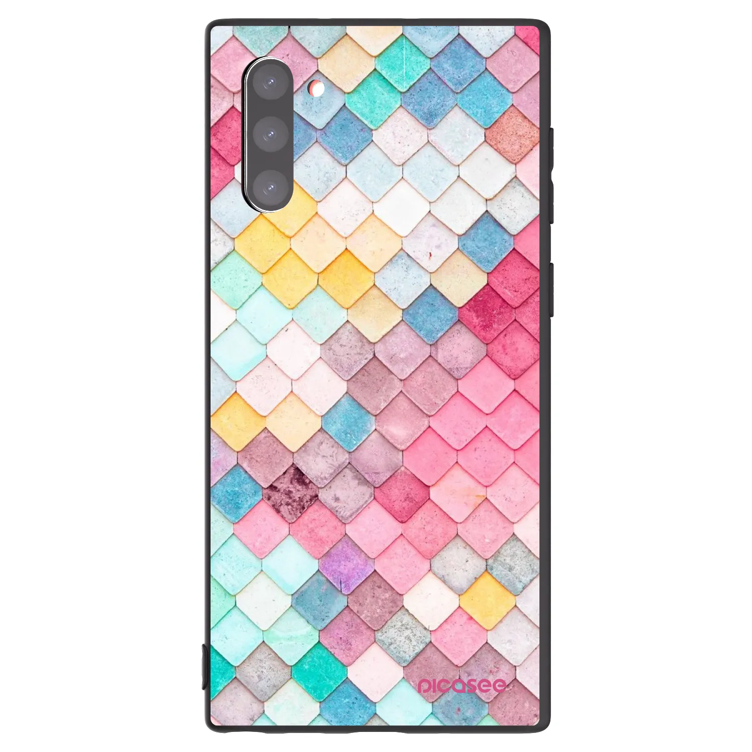 Picasee silikónový čierny obal pre Samsung Galaxy Note 10 N970F - Farebná strecha