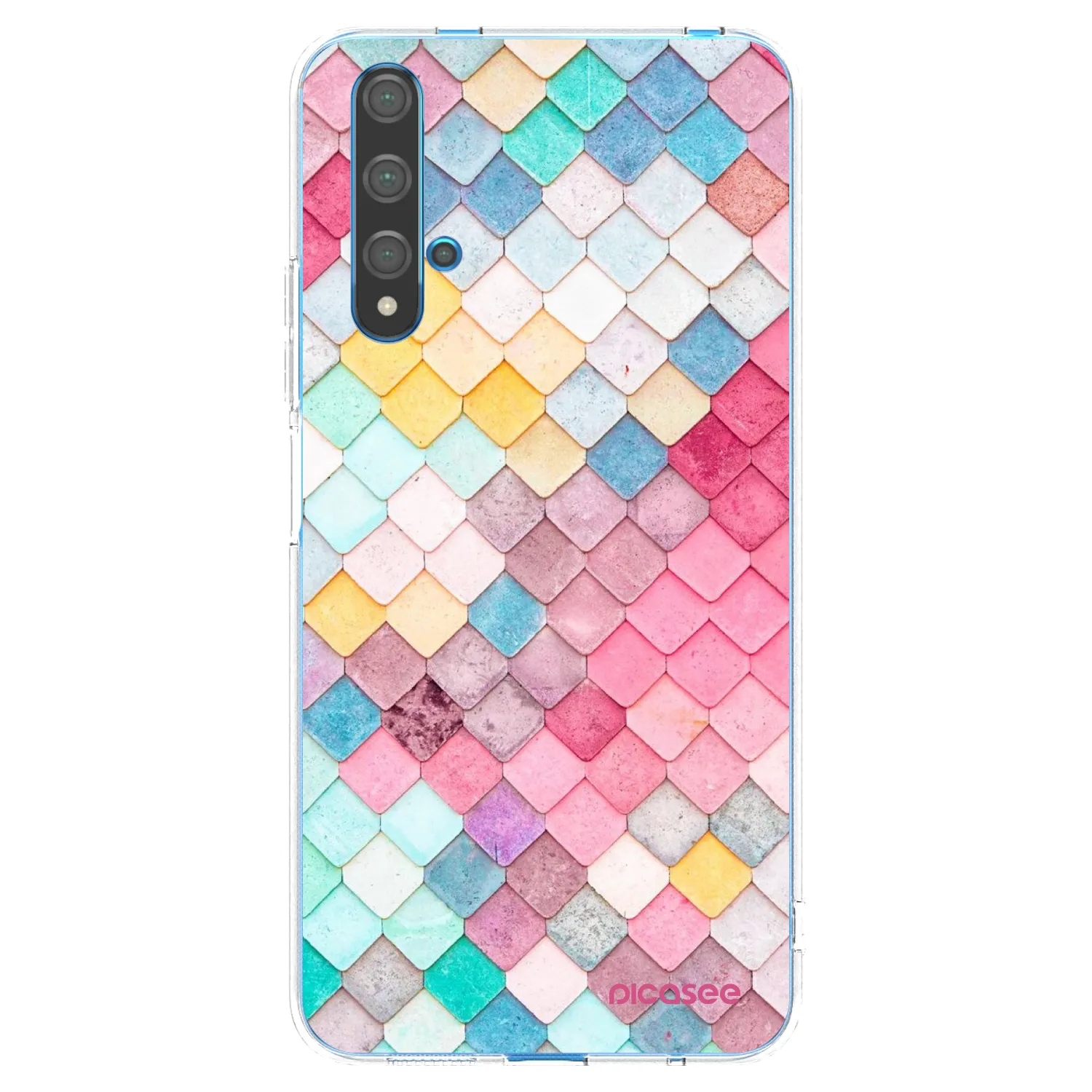 Picasee silikónový prehľadný obal pre Huawei Nova 5T - Farebná strecha