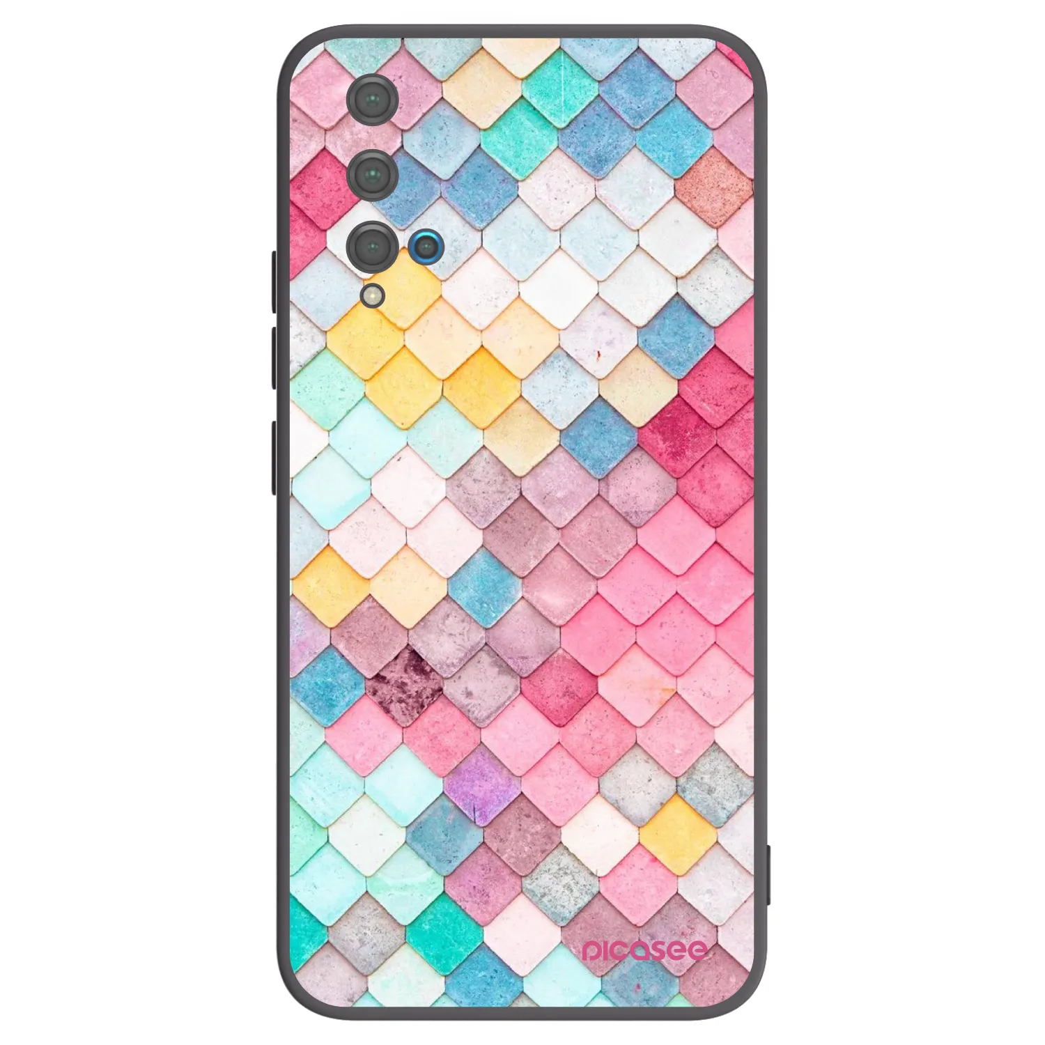 Picasee silikónový čierny obal pre Huawei Nova 5T - Farebná strecha