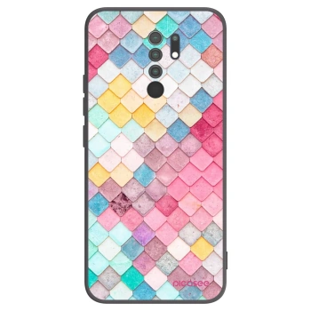 Picasee silikónový čierny obal pre Xiaomi Redmi 9 - Farebná strecha