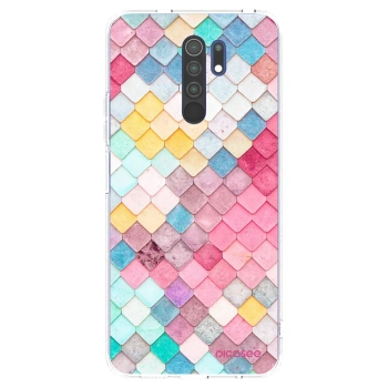 Picasee silikónový prehľadný obal pre Xiaomi Redmi 9 - Farebná strecha