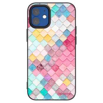 Picasee silikónový čierny obal pre Apple iPhone 12 mini - Farebná strecha