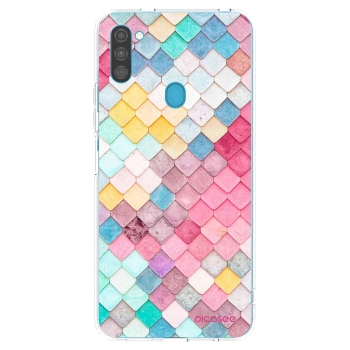 Picasee silikónový prehľadný obal pre Samsung Galaxy M11 - Farebná strecha