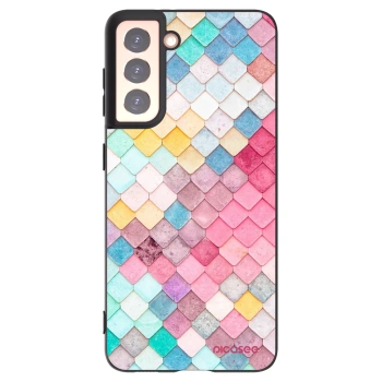 Picasee silikónový čierny obal pre Samsung Galaxy S21 5G G991B - Farebná strecha