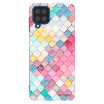 Picasee silikónový prehľadný obal pre Samsung Galaxy A12 A125F - Farebná strecha
