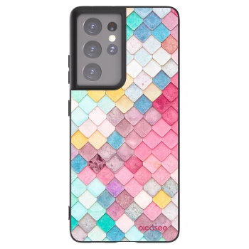 Picasee silikónový čierny obal pre Samsung Galaxy S21 Ultra 5G G998B - Farebná strecha