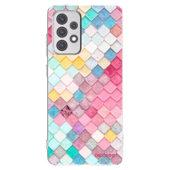 Picasee silikónový prehľadný obal pre Samsung Galaxy A52 5G A525F - Farebná strecha