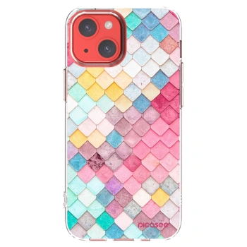 Picasee silikónový prehľadný obal pre Apple iPhone 13 mini - Farebná strecha