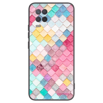 Picasee silikónový čierny obal pre Realme 8 5G - Farebná strecha