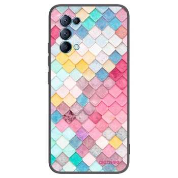 Picasee silikónový čierny obal pre OPPO Reno 5 5G - Farebná strecha