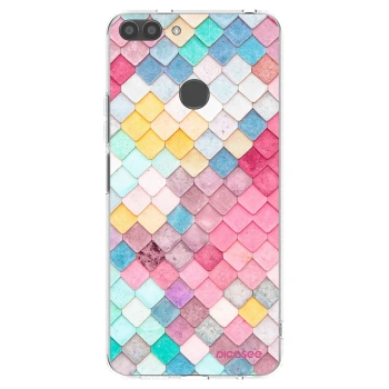 Picasee silikónový prehľadný obal pre Huawei P Smart - Farebná strecha