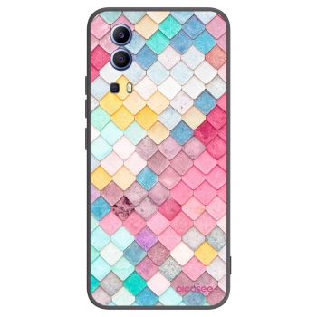 Picasee silikónový čierny obal pre Vivo Y52 5G - Farebná strecha