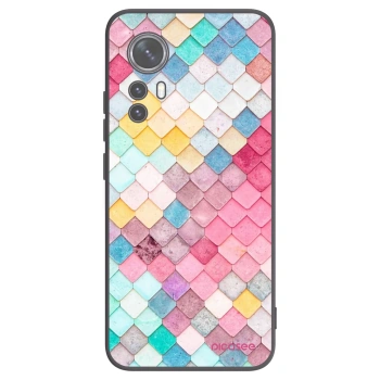 Picasee silikónový čierny obal pre Xiaomi 12X - Farebná strecha
