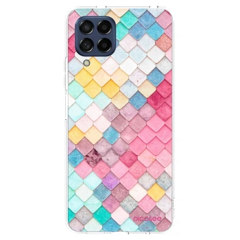 Picasee silikónový prehľadný obal pre Samsung Galaxy M53 5G - Farebná strecha