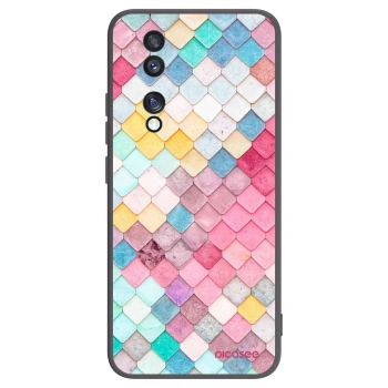 Picasee silikónový čierny obal pre Honor 70 - Farebná strecha