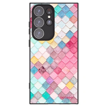 Picasee silikónový čierny obal pre Samsung Galaxy S23 Ultra 5G - Farebná strecha