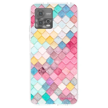 Picasee silikónový prehľadný obal pre Motorola Moto G72 - Farebná strecha