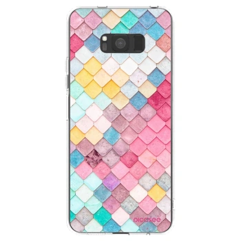 Picasee silikónový prehľadný obal pre Samsung Galaxy S8 G950F - Farebná strecha