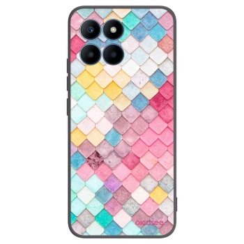 Picasee silikónový čierny obal pre Honor 70 Lite - Farebná strecha