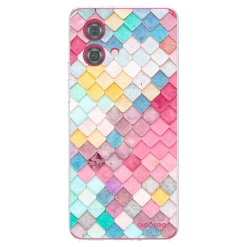 Picasee silikónový prehľadný obal pre Motorola Moto G84 5G - Farebná strecha