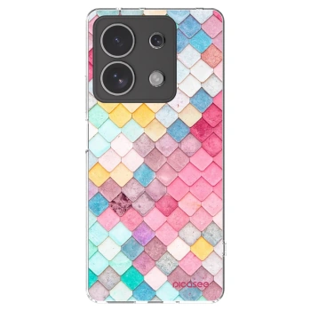 Picasee silikónový prehľadný obal pre Xiaomi Redmi Note 13 4G - Farebná strecha