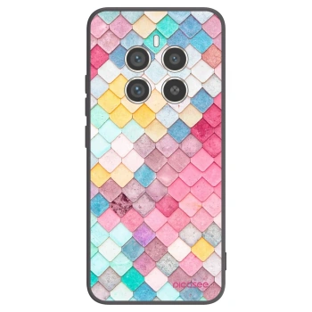 Picasee silikónový čierny obal pre Realme 12 Pro 5G - Farebná strecha