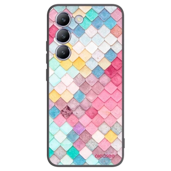 Picasee silikónový čierny obal pre Vivo V40 SE 5G - Farebná strecha