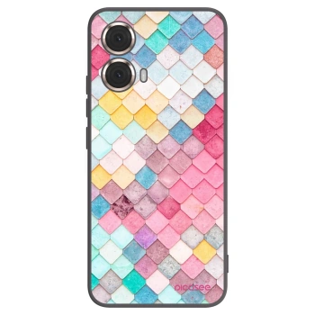 Picasee silikónový čierny obal pre Motorola Moto G85 - Farebná strecha