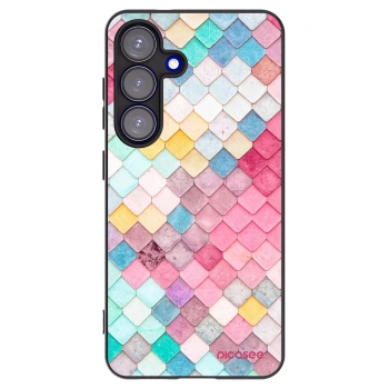 Picasee silikónový čierny obal pre Samsung Galaxy S25 5G - Farebná strecha