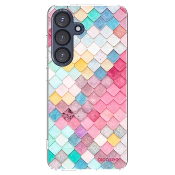 Picasee silikónový prehľadný obal pre Samsung Galaxy S25 5G - Farebná strecha