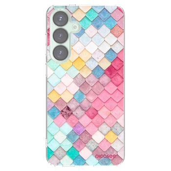 Picasee silikónový prehľadný obal pre Samsung Galaxy S25+ 5G - Farebná strecha
