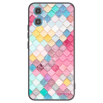 Picasee silikónový čierny obal pre Motorola Moto G34 5G - Farebná strecha