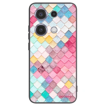 Picasee silikónový čierny obal pre Xiaomi Redmi Note 14S - Farebná strecha