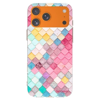 Picasee silikónový prehľadný obal pre Apple iPhone 17 Pro Max - Farebná strecha