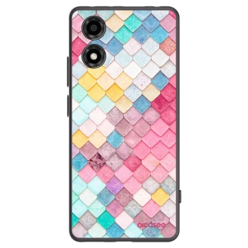 Picasee silikónový čierny obal pre Motorola Moto E14 - Farebná strecha